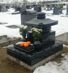 芝墓地用墓石（仙台市内、いずみ墓園）