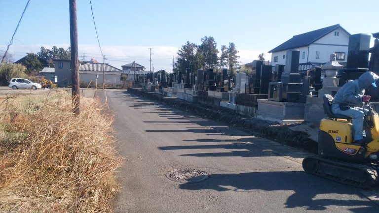 色麻町　某お寺様　土留め工事施工前