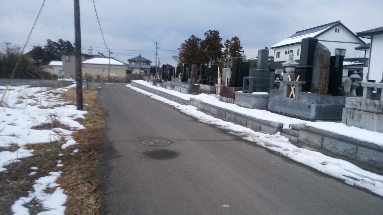 色麻町　某お寺様　土留め工事施工後